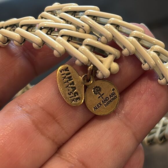 ALEX AND ANI Cream Gypsy Wrap Bracelet Vintage 66 Collection Adjustable - Picture 5 of 7